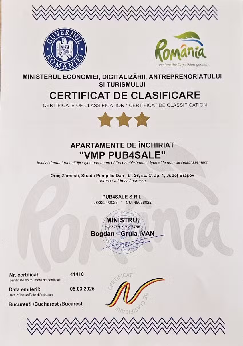 Apartament Zarnesti VMP