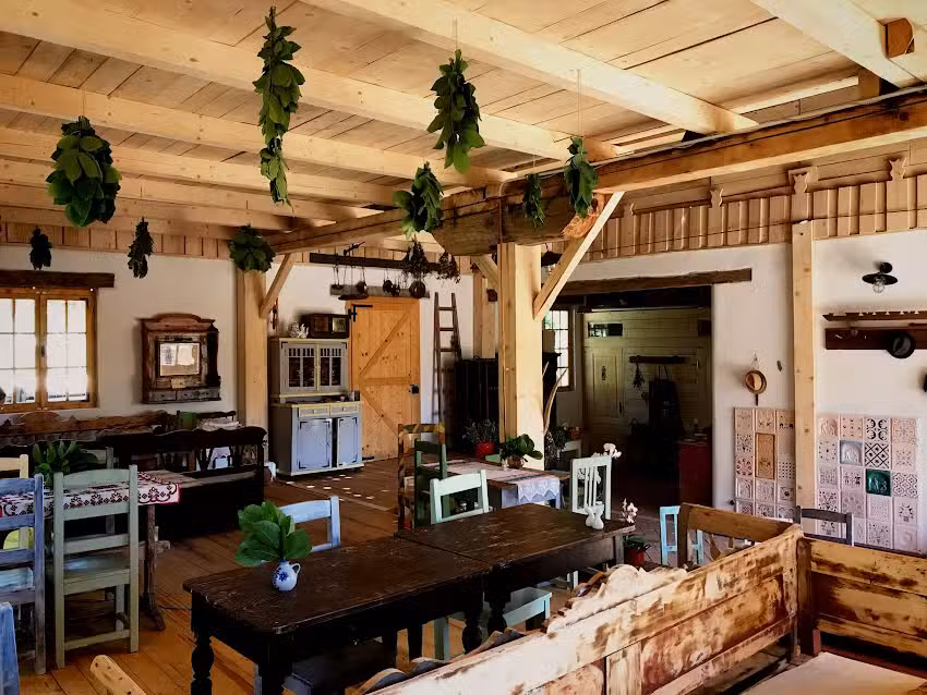 Viscri 32: White Barn and Blue House